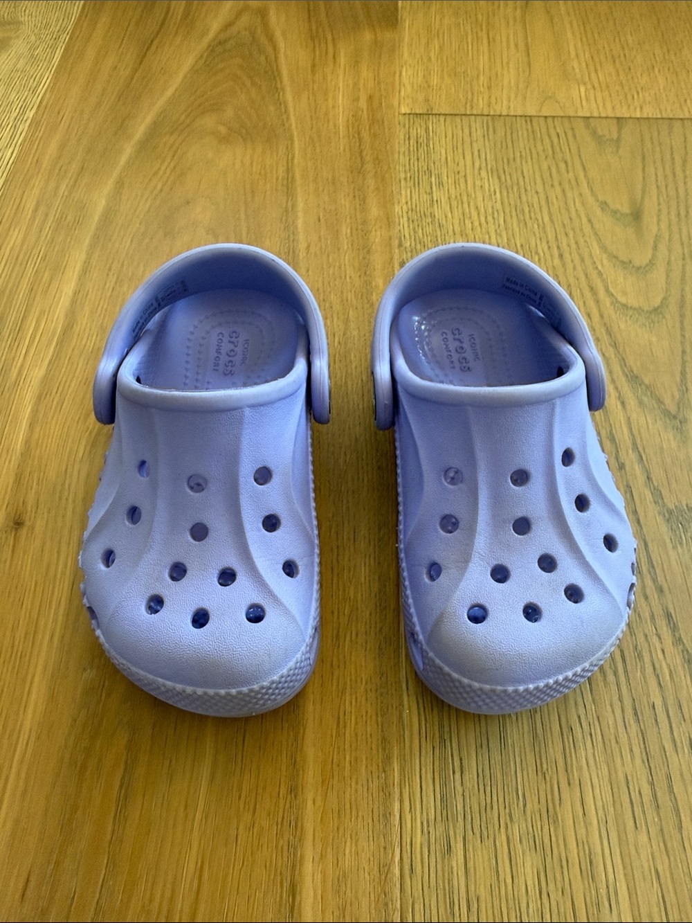 Purple Baby / Toddler Crocs - gently used